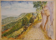 Кириллов В.К., Горная дорога, акварель, 30Х40, торг